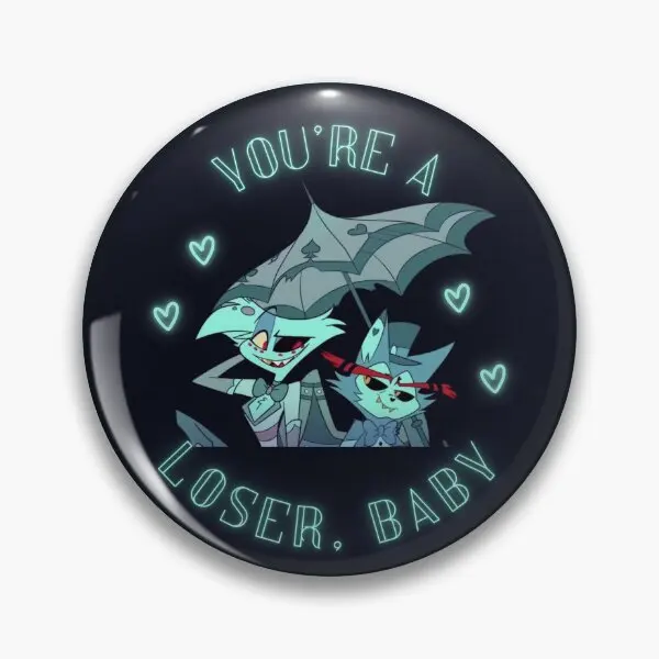 Loser Baby Angel And Husk Sticker  Soft Button Pin Lapel Pin Women Brooch Lover Clothes Jewelry Decor Hat Cute Gift Fashion