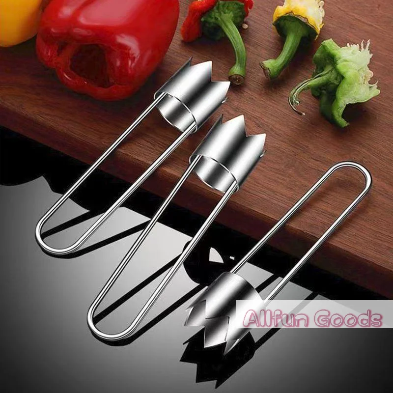 [TG835]Stainless Steel Corer Tool - For Fruits & Veggies Like Apples, Peppers, Tomatoes | Easy Core Removal | Durable