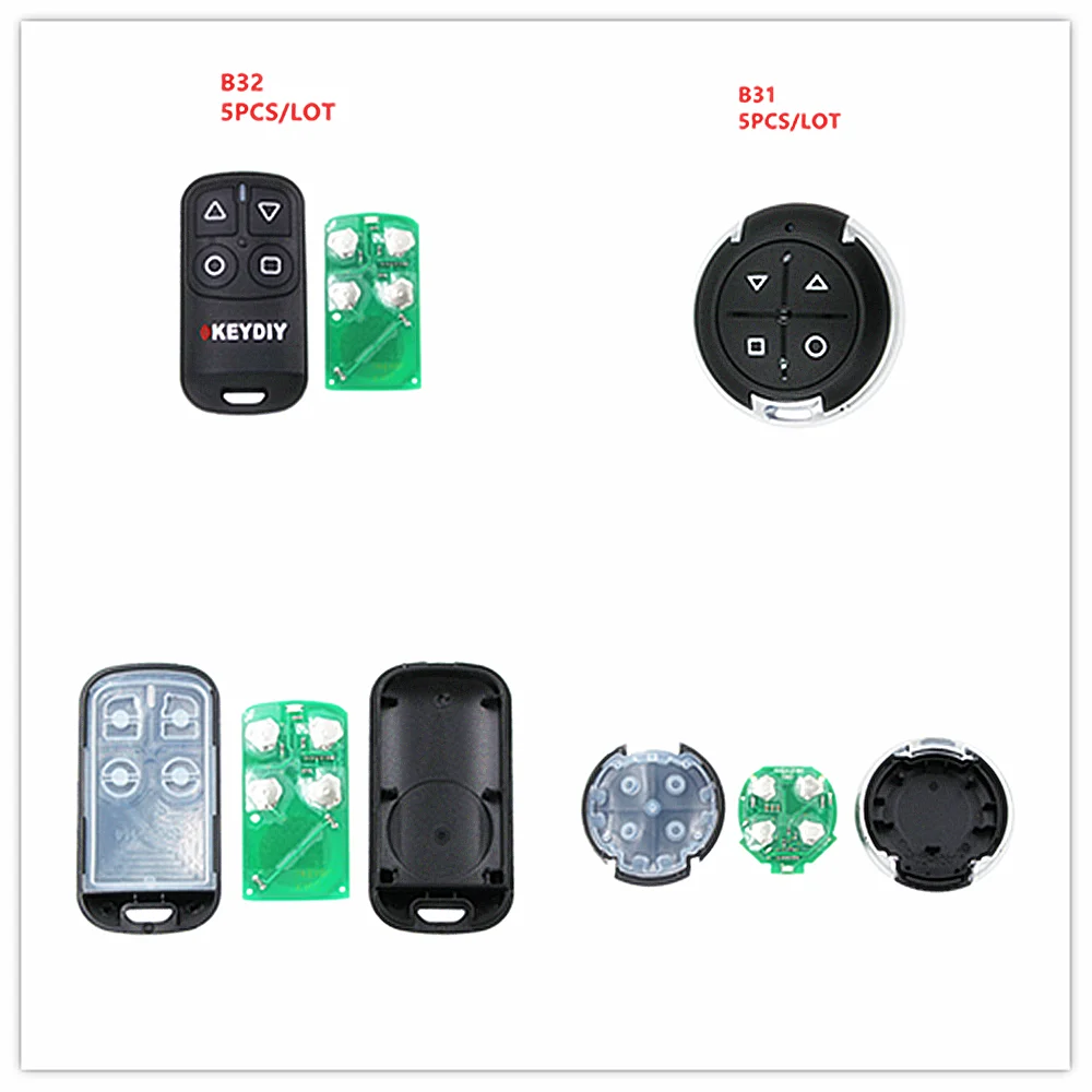 

5Pcs/Lot KD B31 B32 4 buttons Garage Door KD General Remote for KD900 KD200 URG200 KD-X2 KD MINI Remote Master