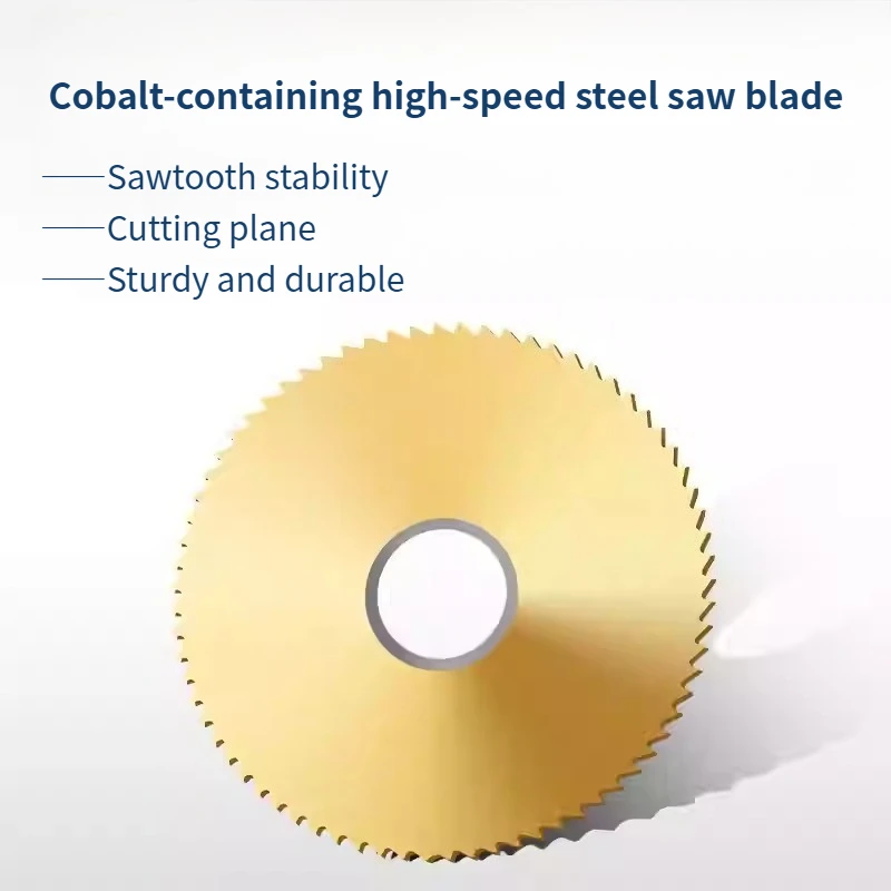 톱날 밀링 HSS Co TiN 원형 절단 공구 CNC 슬롯 가공 슬리팅 강철 직경 40 60mm 금속 강철 파이프용