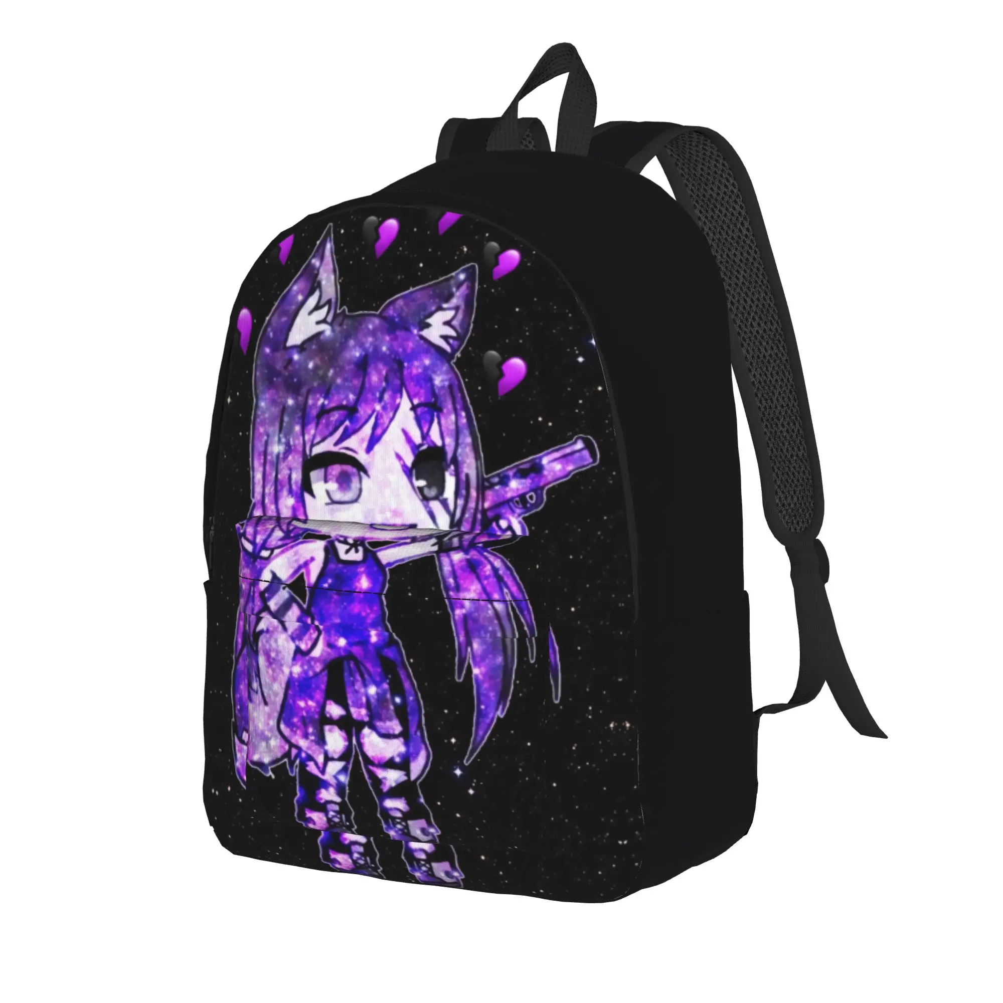 Cartoon Youthful Gacha Life Backpack  Style Backpacks Female University Big High School Bags Design Rucksack
