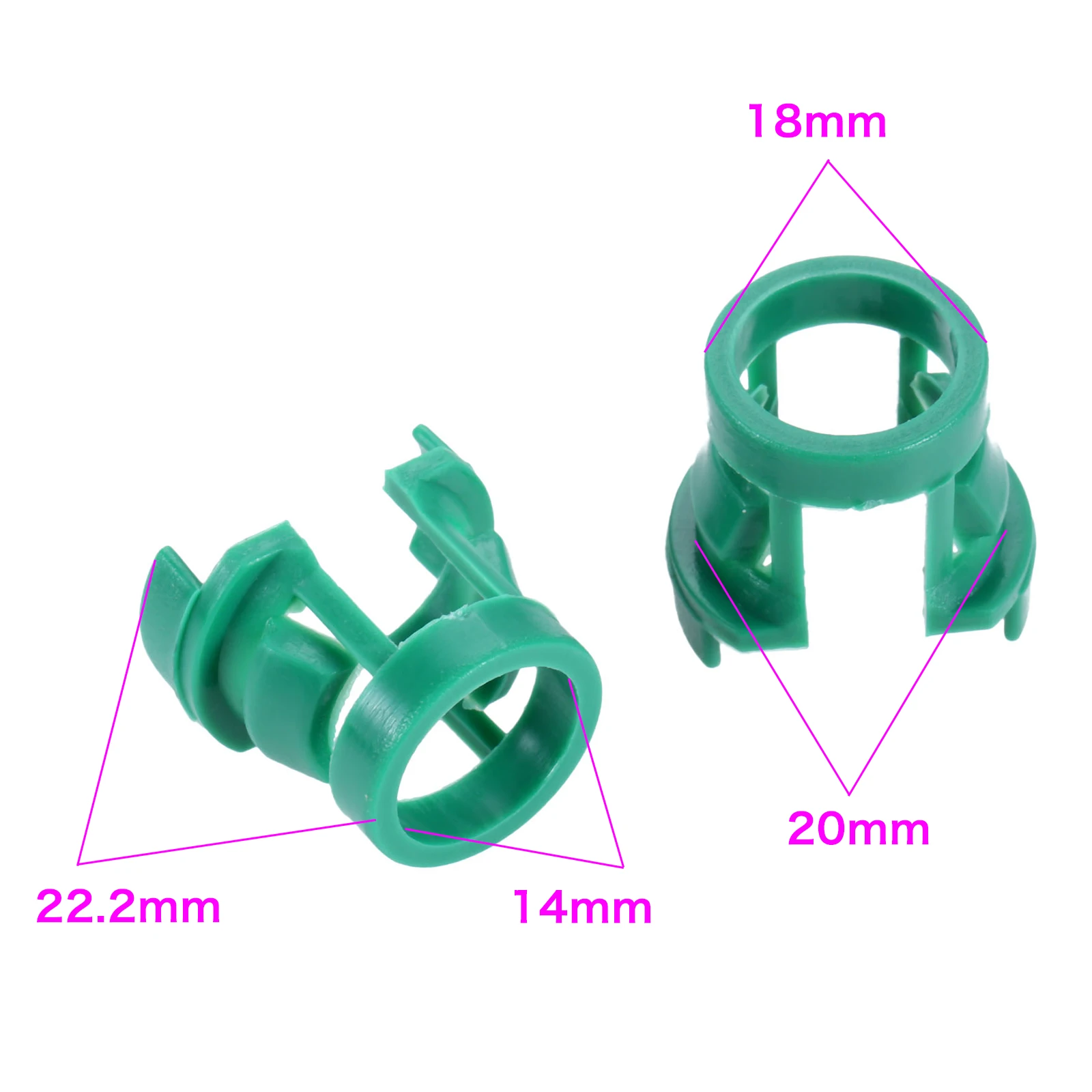 10PCS Car Transmission Tubing Clamp Clip Fastener Buckle For Volvo Old S80 XC90 Plastic Fasteners Auto Accessories Green