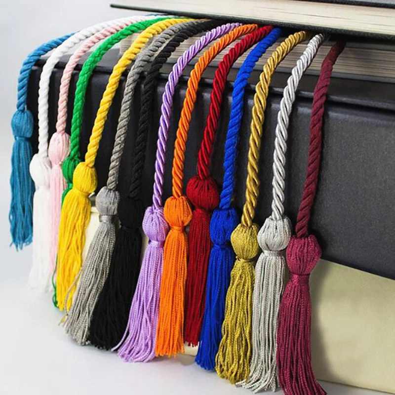 1szt Graduation Honor Cords Craft Plecione frędzle Sznurek poliestrowy Przędza Honor Cord dla studentów z okazji ukończenia szkoły Suknia kawalerska