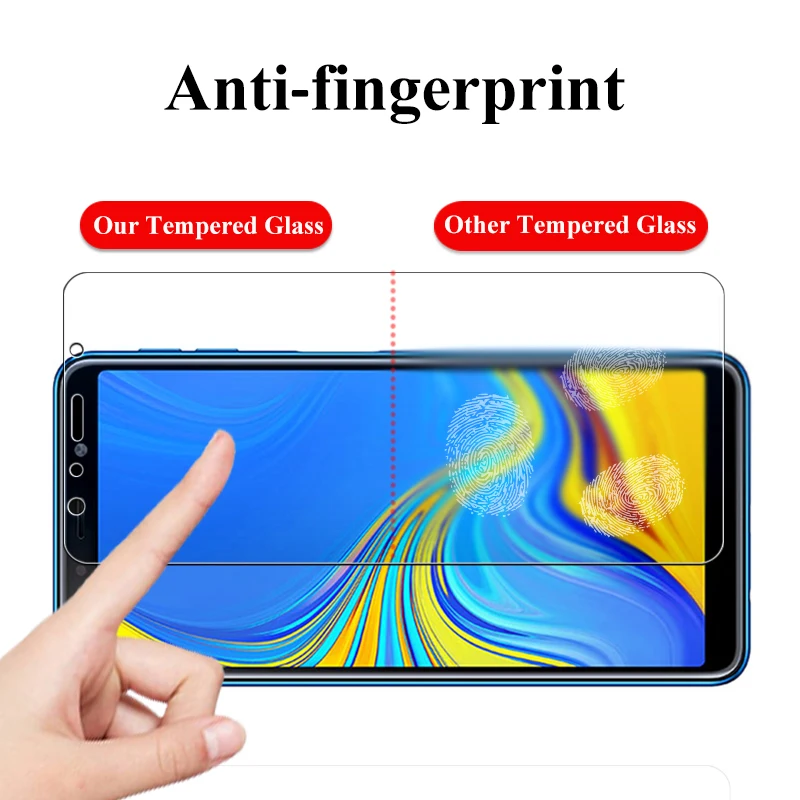 Tempered Glass for Samsung Galaxy A6 A7 A9 J4 J6 2018 C5 C7 C9 Pro J2 J5 J7 Prime Core Screen Protector Protective Film