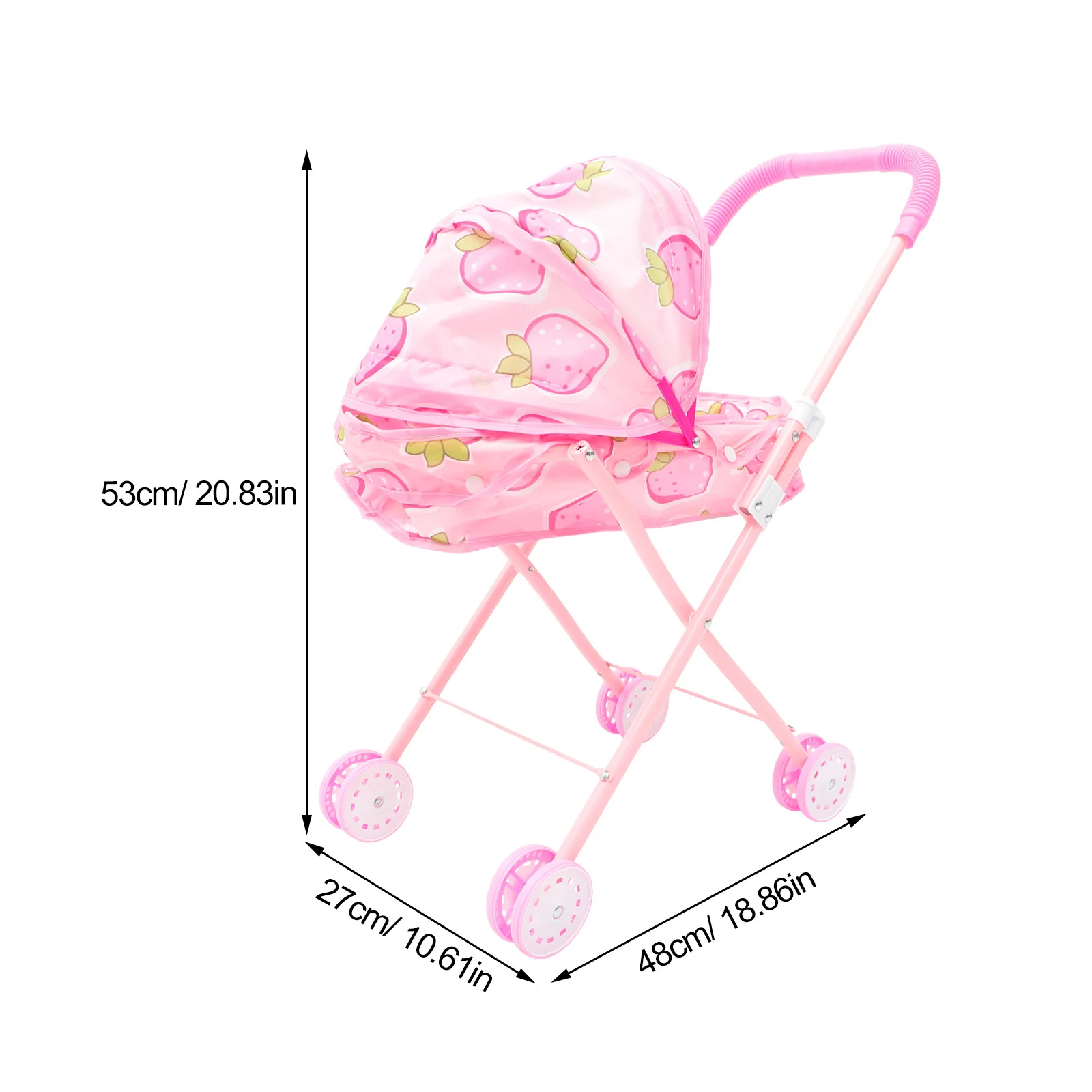 Kinderwagen Speelspeelgoed Spullen Vervoer Versiering Diversen Rek Beweegbaar Model Spelhuisaccessoires Gesimuleerde baby