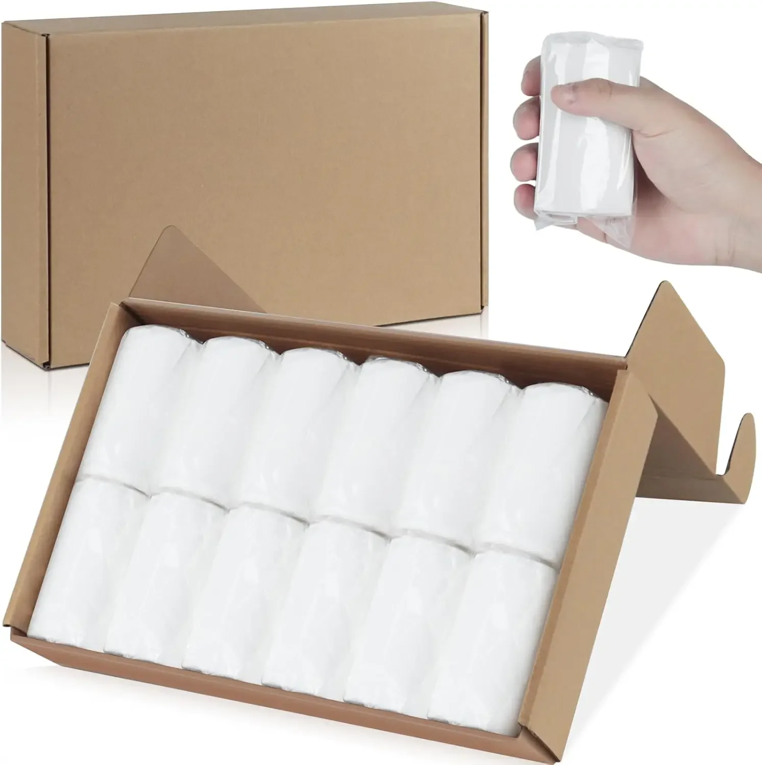 

12 Pack Coreless Travel Toilet Paper for Camping Hiking Outdoor