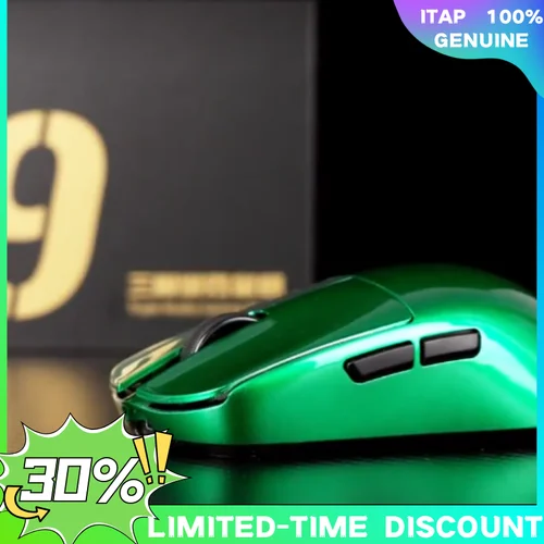 Aula X9 Ratón para juegos ultraligero 500mAh inalámbrico tri-modelo Paw3950 Dual 8K E-Sports ergonómico para juegos de PC CS FPS