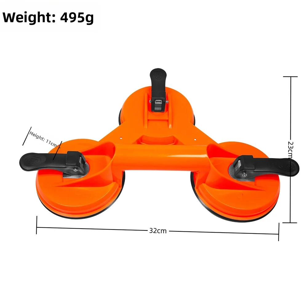 1PCS Three-legged Suction Cups Heavy Duty Tool For Ceiling Panel/Car Windshield Installation & Removal Plastic Fixed Tools