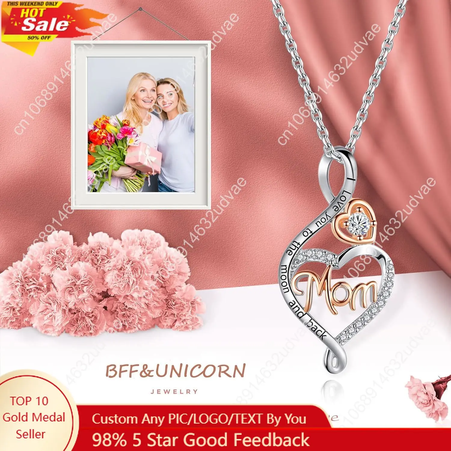

Gifts for Women, Mom Nana Grandma Necklace for Women, Birthday Mothers Day Jewelry Gifts for Mom Grandma Wife from D