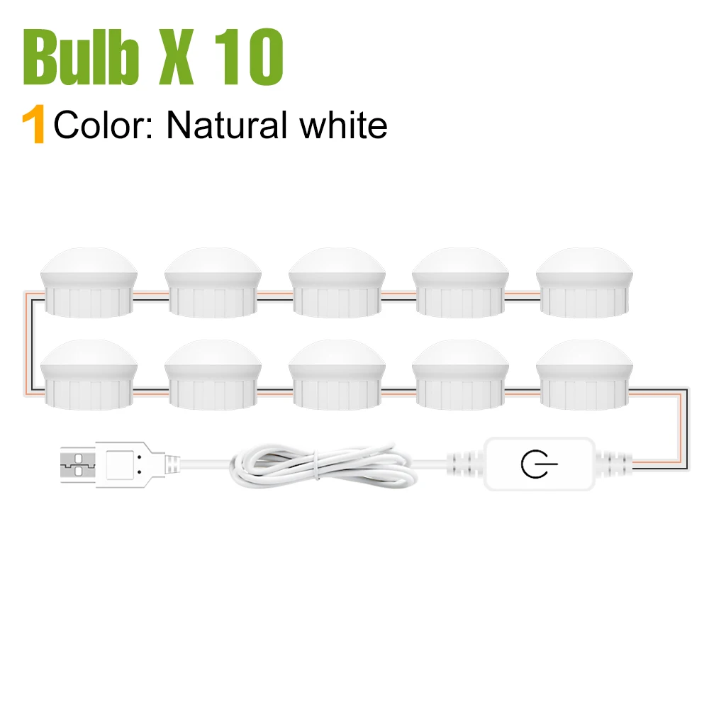 LED Make-upspiegel Gloeilamp Kaptafellamp Dimbaar Thuis Badkamer Slaapkamer Spiegels Decoratie Verlichting Wit/Roze USB DC 5V