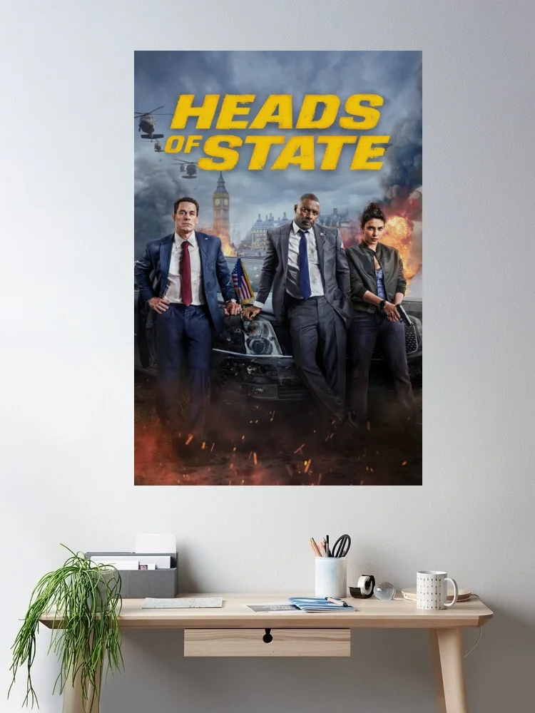 Heads Of State 2025 Movie Art Print Canvas Poster, Living Room Decor, Home Wall Picture