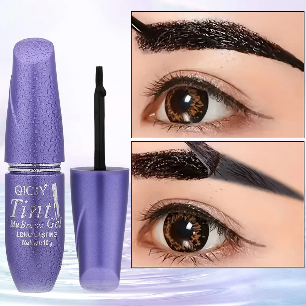 Tatuaje de larga duración, 4 colores, crema de Gel para cejas fácil de despegar, a prueba de manchas, secado rápido, lápiz de cejas impermeable, cosméticos
