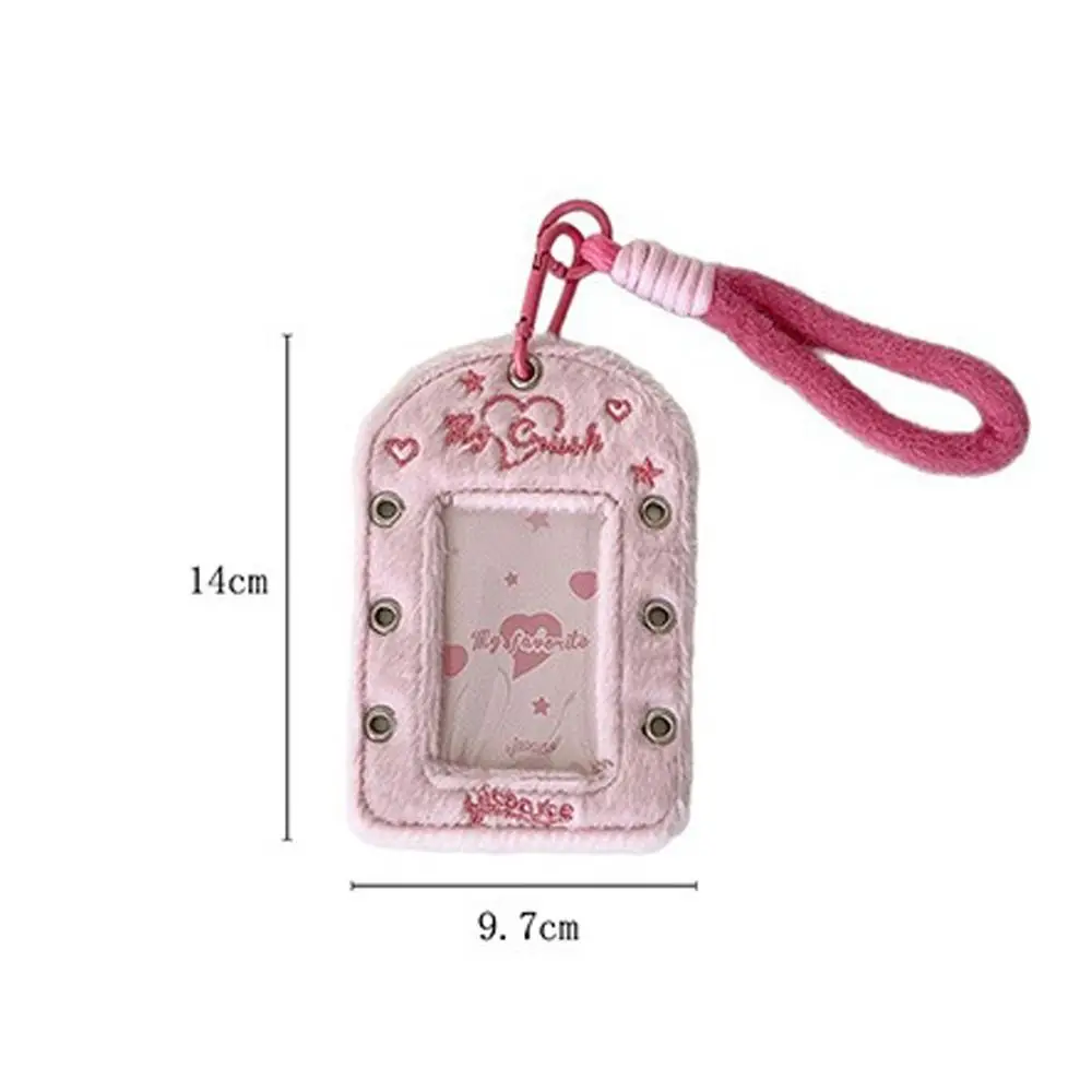 Photocard titular chaveiro fita bowknot ballet estilo campus cartão capa protetora pendurado decoração id crachá titular