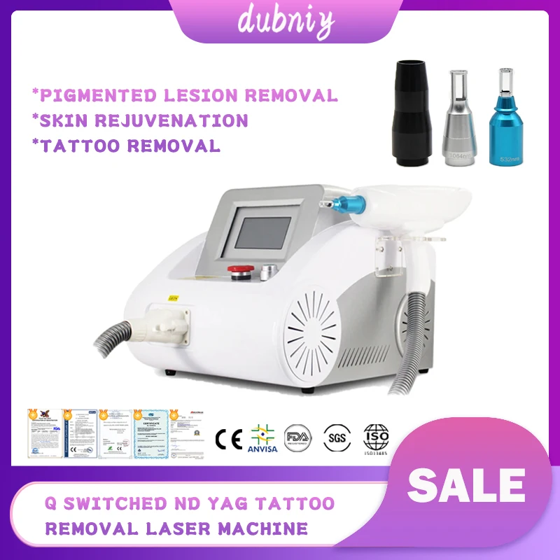 2024 Latest Q Switched Nd Yag Laser 1320 1064 532nm Laser Tattoo Removal For Peeling Carbon And Pigmentation Duty Free