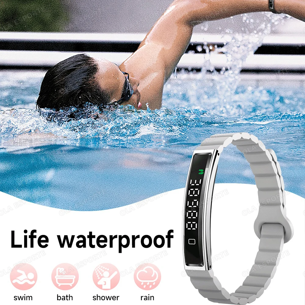 2026 New Fashion Women Smart Bracelet Sport Mode Fitness Tracker Heart Rate Health Monitoring IP68 Waterproof Smart Watch Men view 6