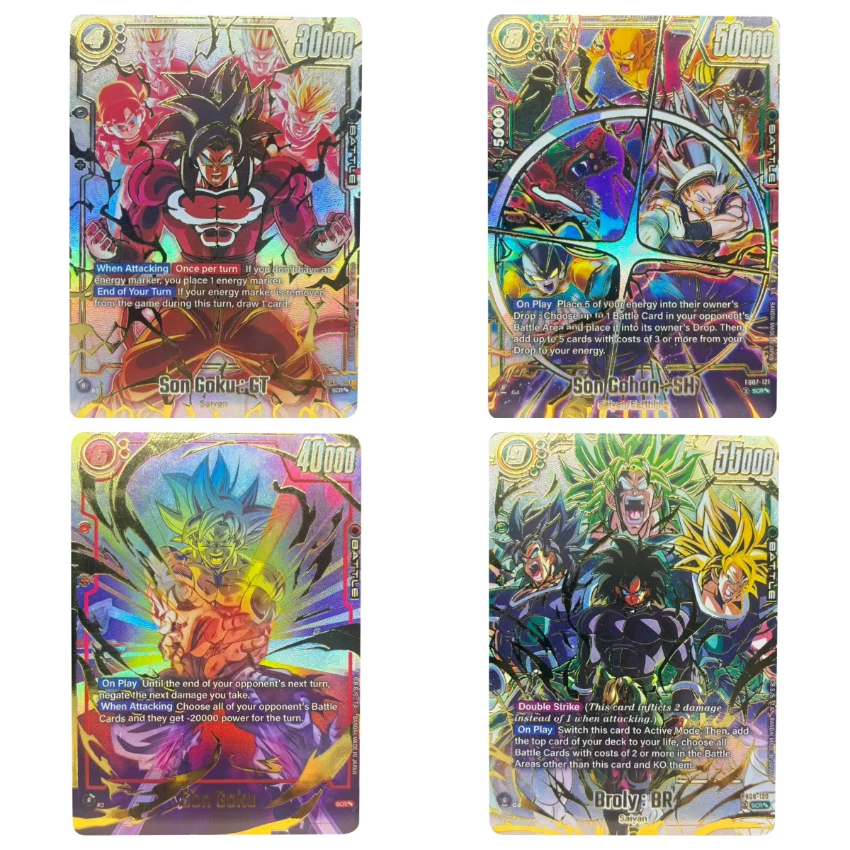 Dragon Ball Collection Cards Son Goku Frieza Broli FB01-FB07 Card DIY hot stamping Self Made Game Anime Cards Gift Toy