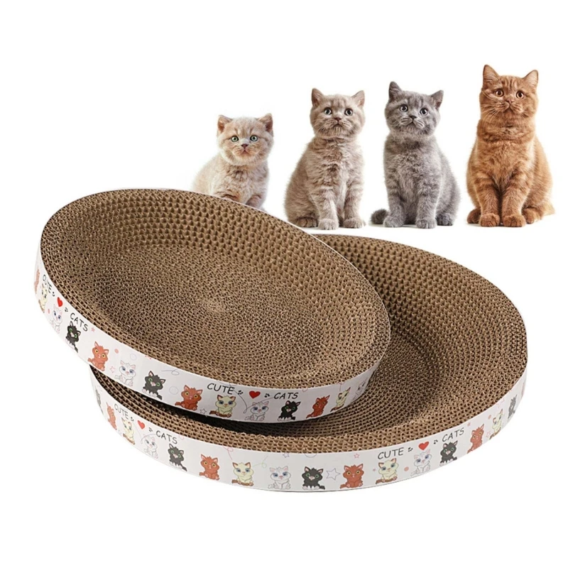 Durable Round Cat Scratching Board Wear-Resistant Cat Scratcher Mat Bowl Shape Cat Scratching Board Toy for Stretching Body Home