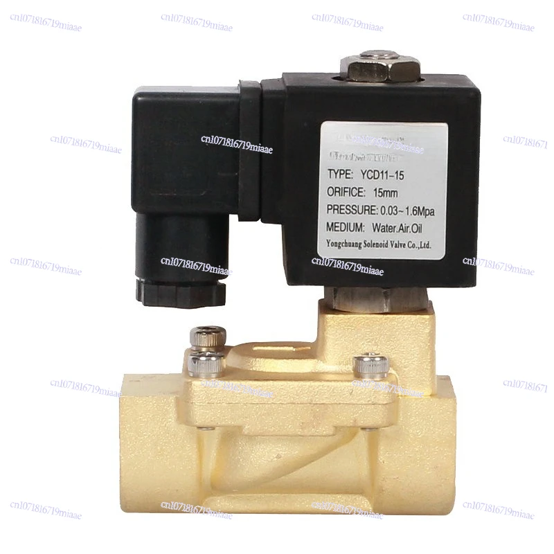 YCD11 High Pressure Solenoid Water Valve, Pilot Diaphragm Solenoid Valve Normally Closed Diaphragm Valve Gas Valve 1.6MPA