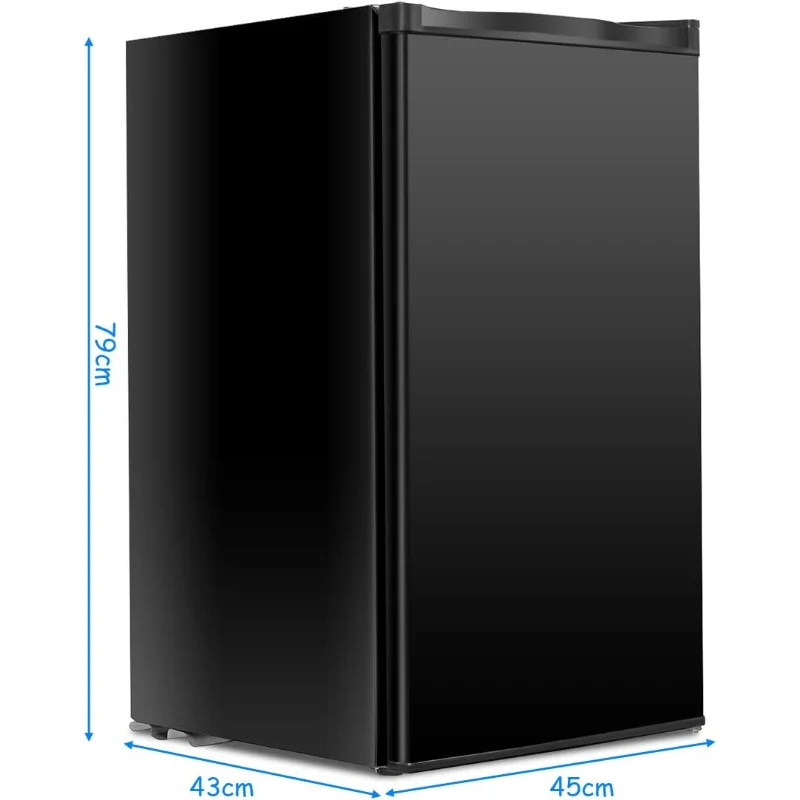 Мини-компактный холодильник Safeplus 3,2 куб. фута, холодильник под столешницей с небольшими съемными стеклянными полками для морозильной камеры - напитки, пиво