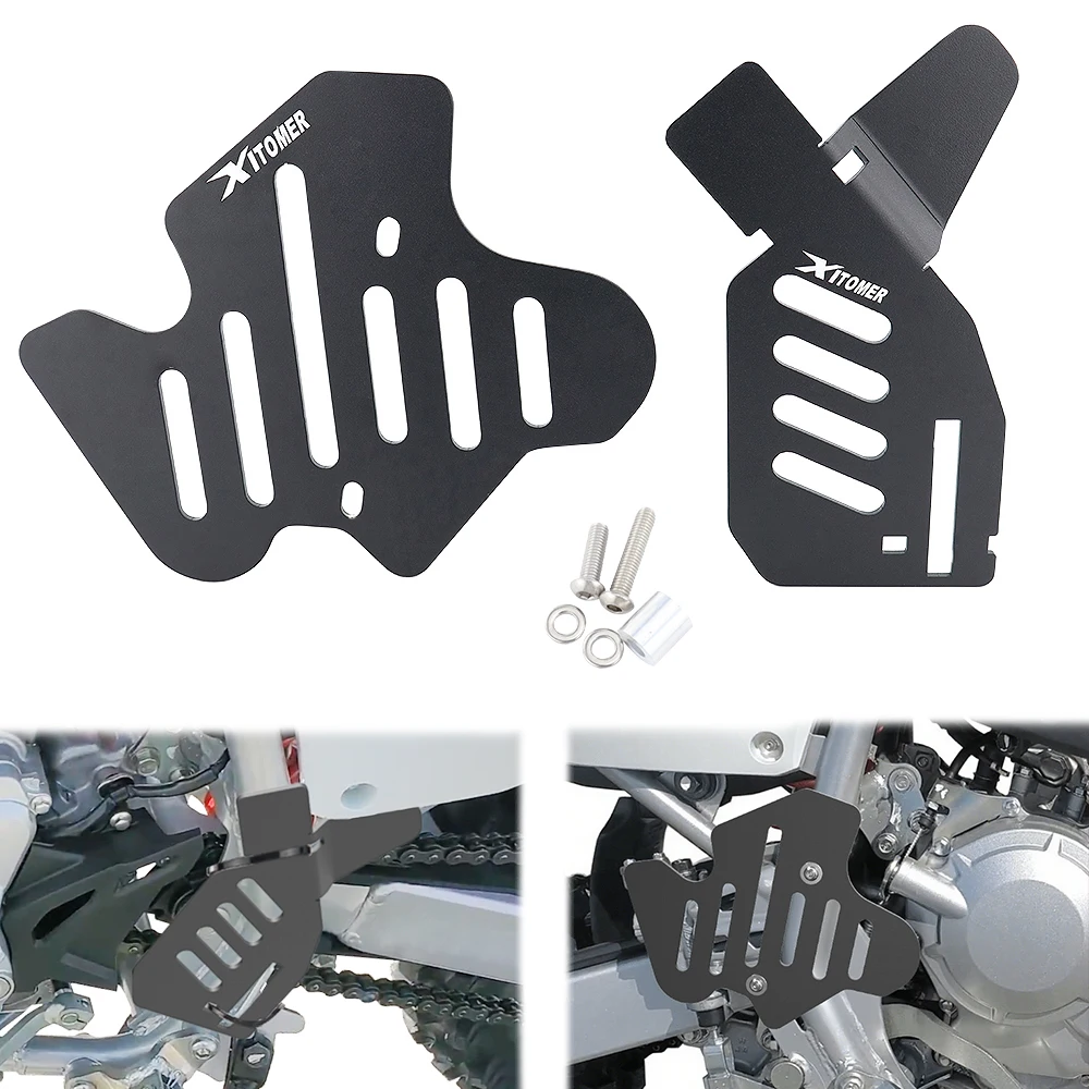

Для Honda CRF250F CRF 250F 2019 2020 2021 2022 2023 2024 2025 защита рамы мотоцикла защитная крышка алюминиевый боковой щит