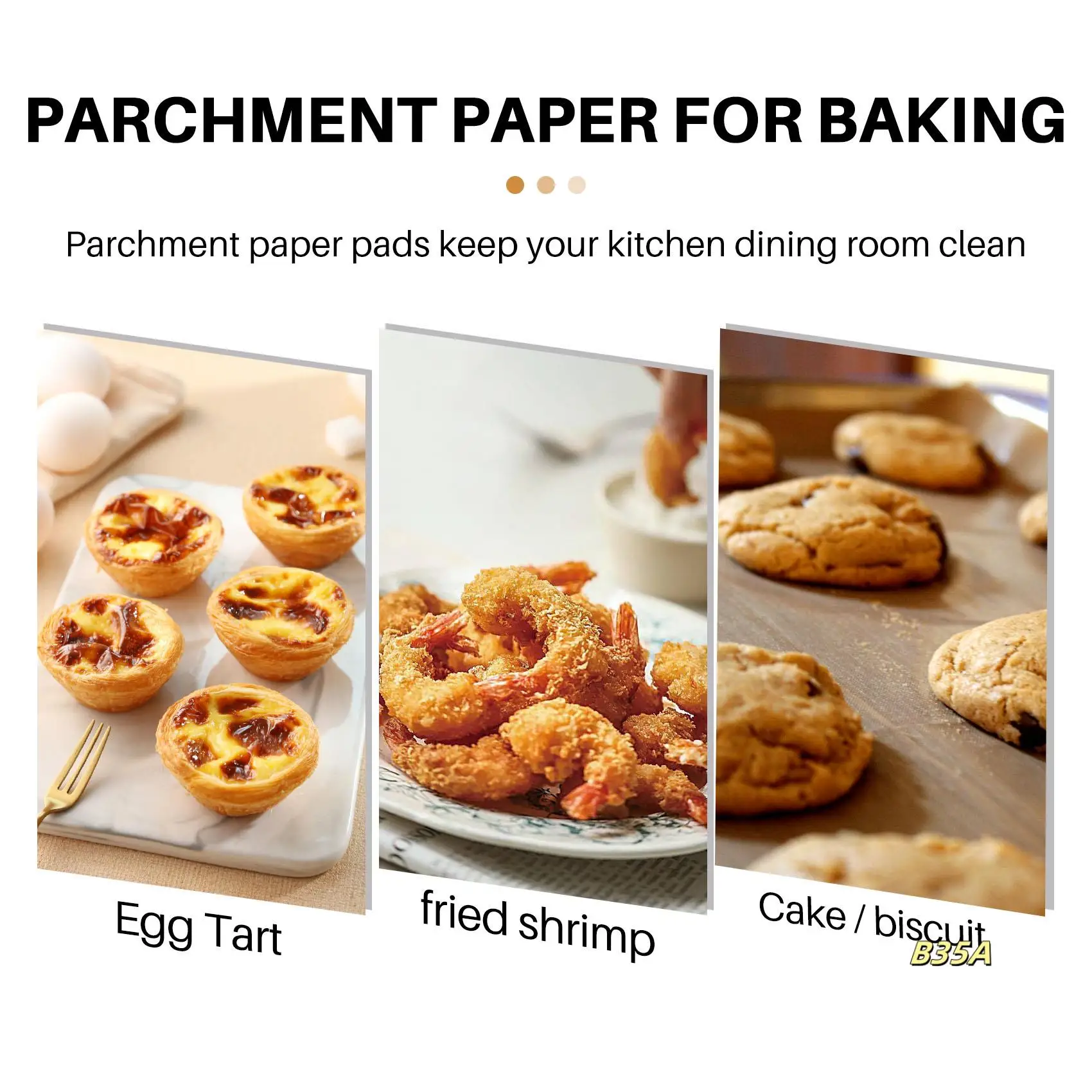 

500 Pcs Unbleached Parchment Paper Baking Sheets, 4X4 Inches Non-Stick Precut Baking Parchment, Perfect For Wrapping