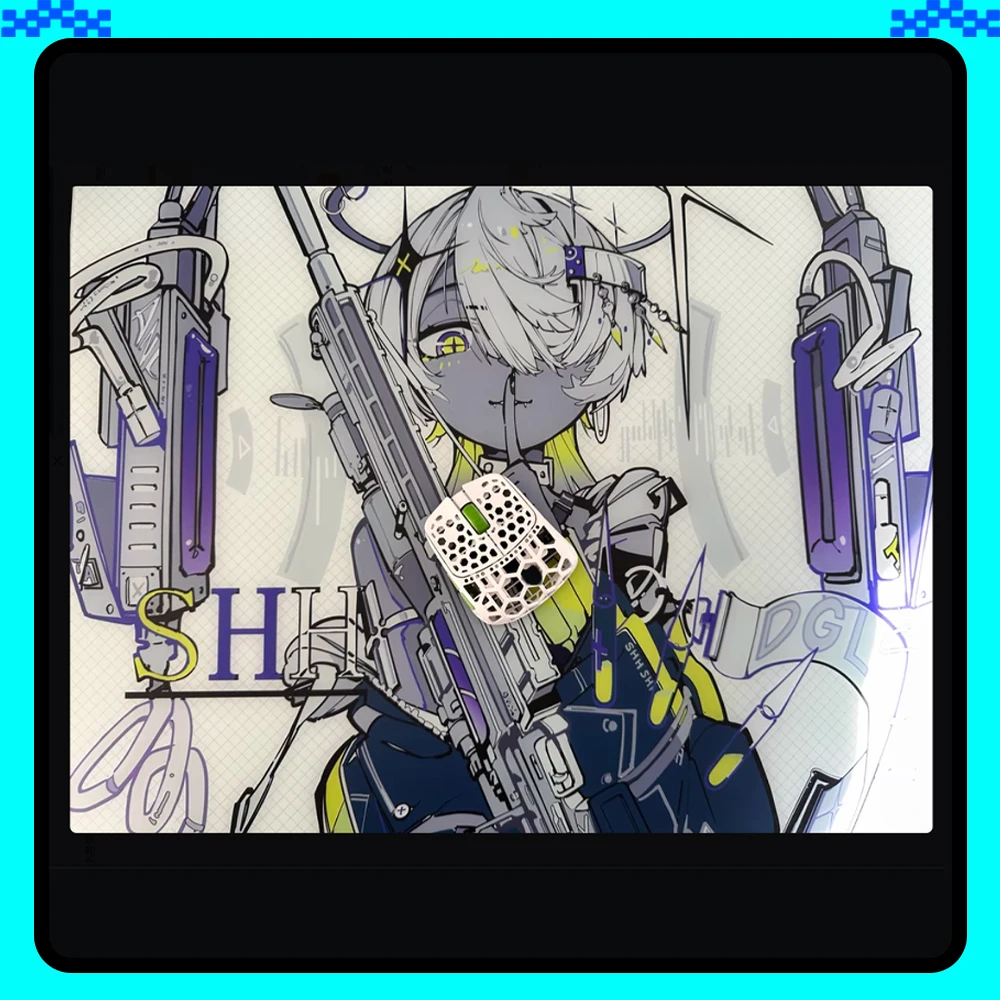 

Коврик для мыши D-GLOW ICE SPEED Glass, гладкий и скоростной, ультратонкий, с полным покрытием, TTK APEX Valorant, аксессуары для ПК