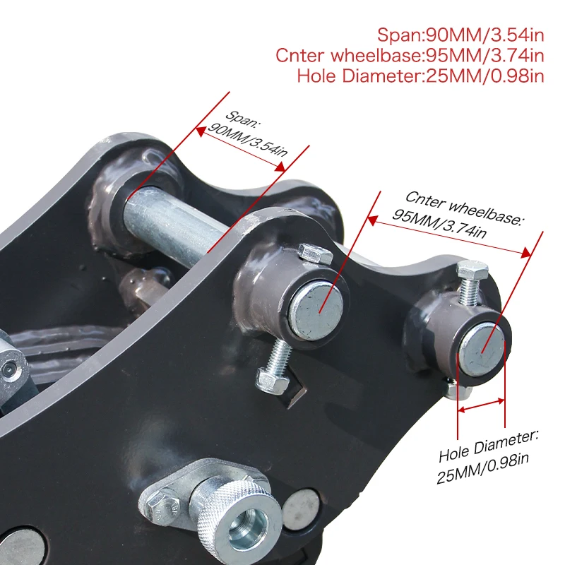 ملحقات حفارة صغيرة ميكانيكية سريعة التوصيل لموصل سريع للمخزون الأمريكي 0.8ton-1.5ton