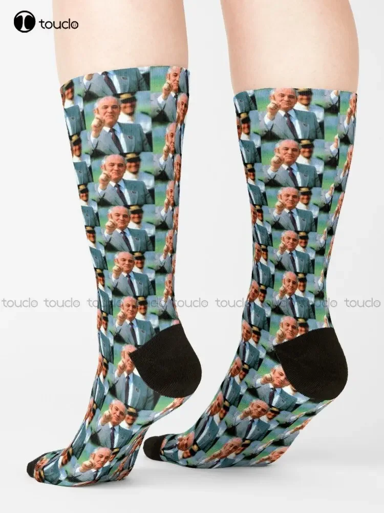 Mikhail Gorbachev Socks Women Crew Socks Personalized Custom Unisex Adult Teen Youth Socks 360° Digital Printing Streetwear