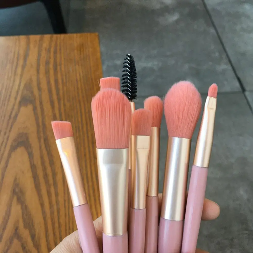 8 PCS Cosmetics Foundation Blush Powder Eyeshadow Blending Makeup Brush Soft Fluffy Makeup Brushes Beauty Tools Make Up Brushes