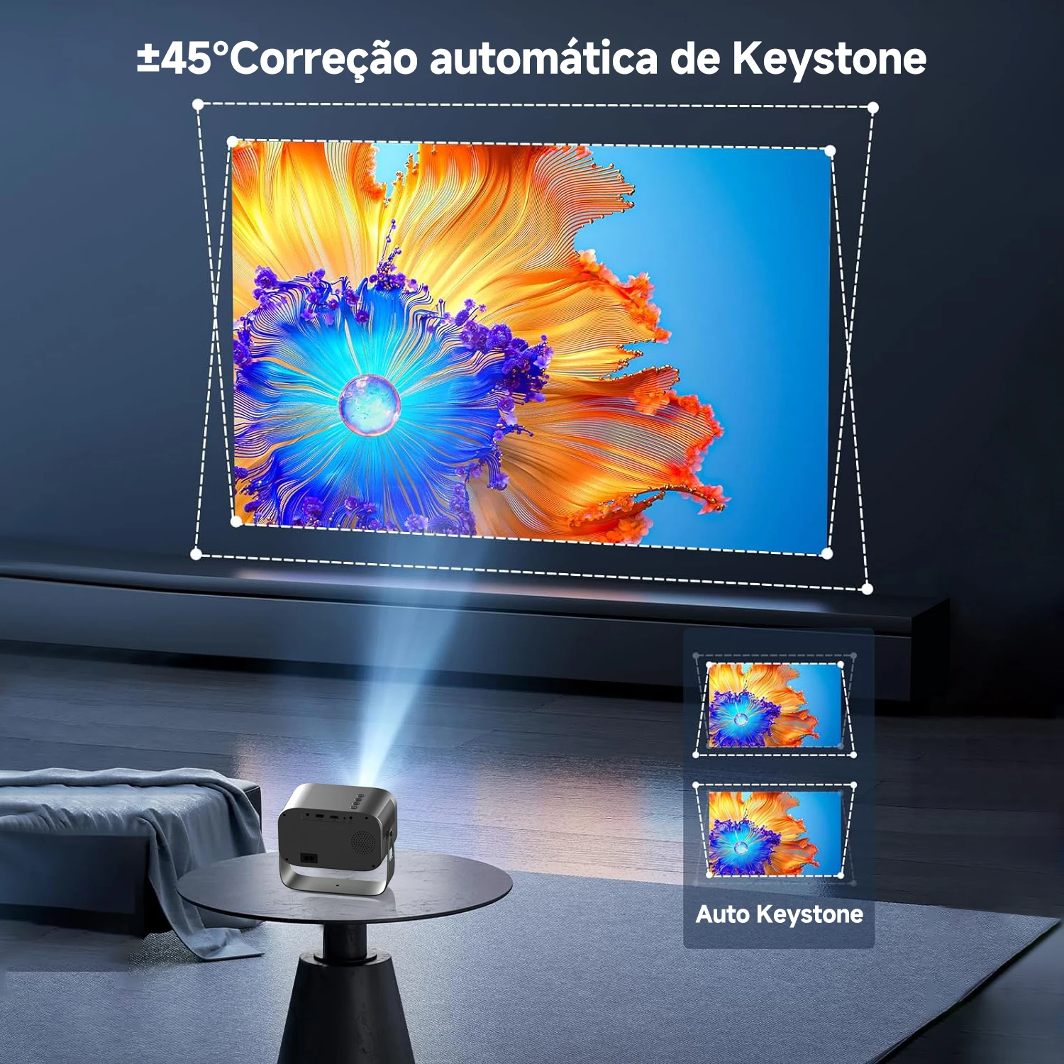 جهاز عرض للسينما المنزلية في الهواء الطلق ، جهاز عرض S2 ، 4K ، P ، FHD ، Lumens ، من من ماركة Bettow