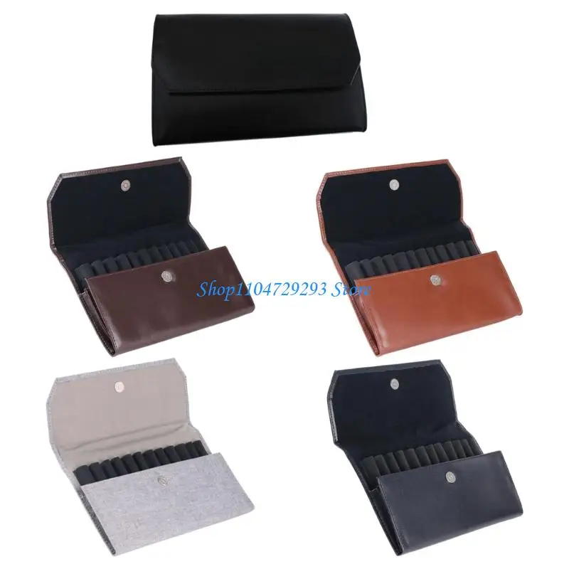 

Y2GD Closure Design Leather Pen Case with 12 Slots Waterproof Pen Organizers