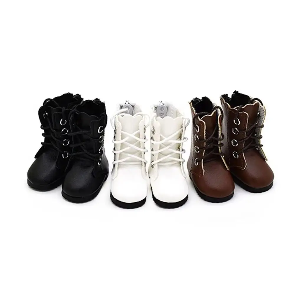 4.5cm Doll Fashion Shoes Mini Doll Boots Fit for 1/6 BJD Dolls Accessories Leather Idol Star Doll Colorful Long Knees Boots