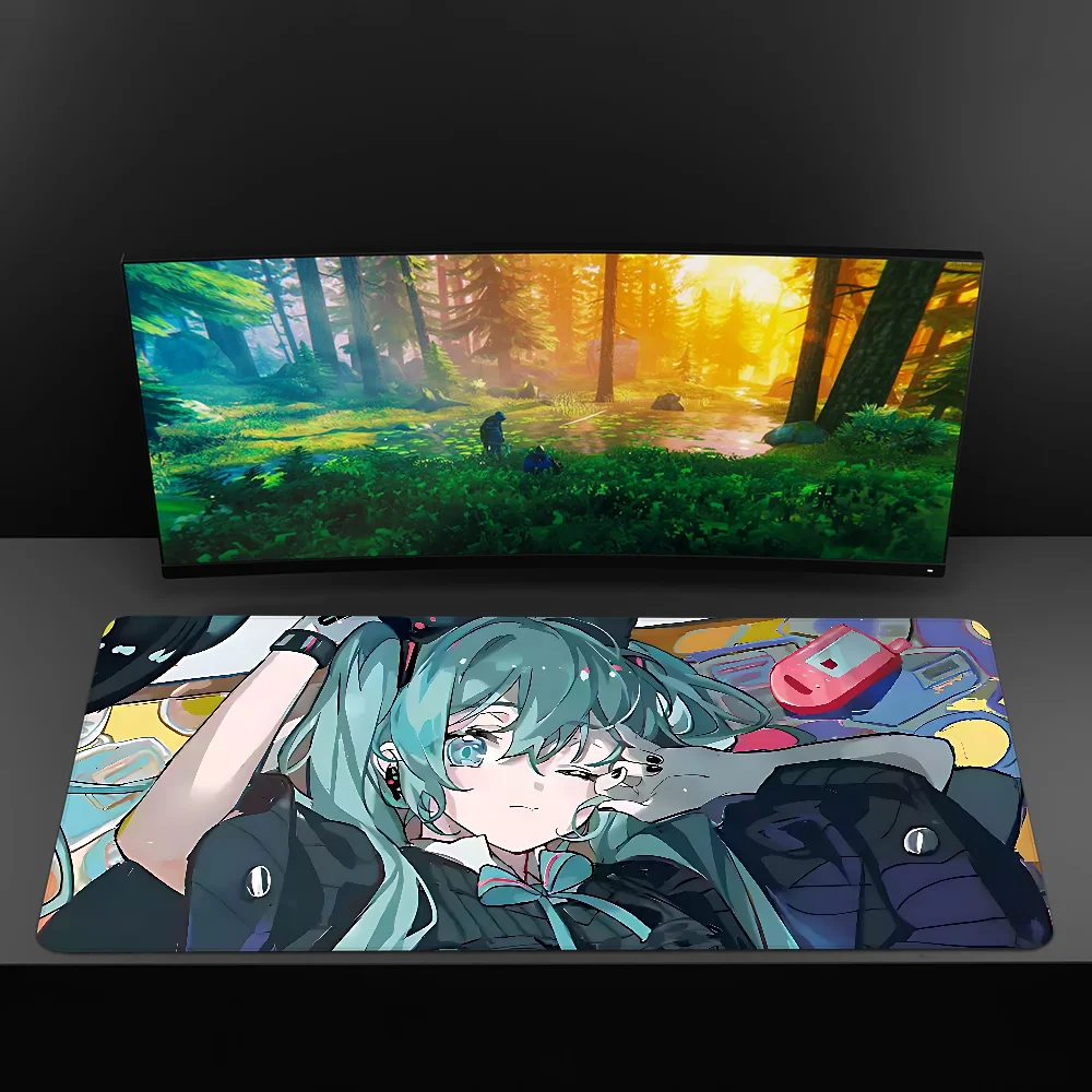 H-Hatsune M-Miku Mousepad Mousepad Novidades Grande Gaming Mousepad L XL XXL Gamer Mouse Pad Tamanho Para Teclados Tapete