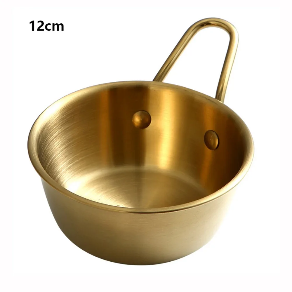 Stainless Steel Material Cooking Mixing Bowl Household with Scale Portable Outdoor Camping Bowl Gold/Silver Large Capacity