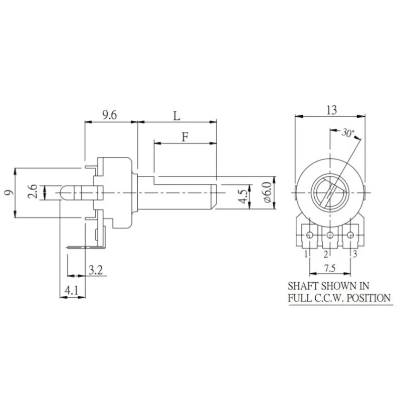5PCS High Quality 121 Type Double B50K Volume Potentiometer Computer Speaker Radio DVD Recorder B503 6 Pin Shaft 11MM