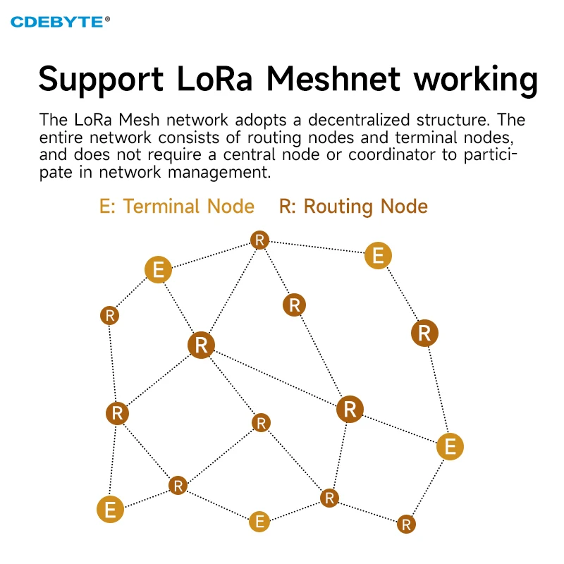RS485 LoRa Mesh LoraWan – cyfrowy nadajnik, stacja do transmisji danych, wyjątkowo mały rozmiar, model EBYTE. — zdjęcie produktu 4