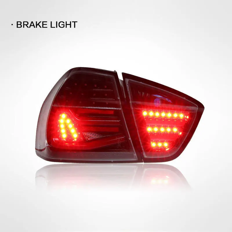 Luci posteriori a LED per auto per BMW Serie 3 E90 2005-2012 nuovo LED completo Freno Lampada di coda per retromarcia Luce di segnalazione dinamica Gruppo lampada di coda