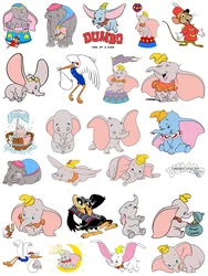 Disney DUMBO iron on patches vinyl stickers DIY children custom patch printing Clothing