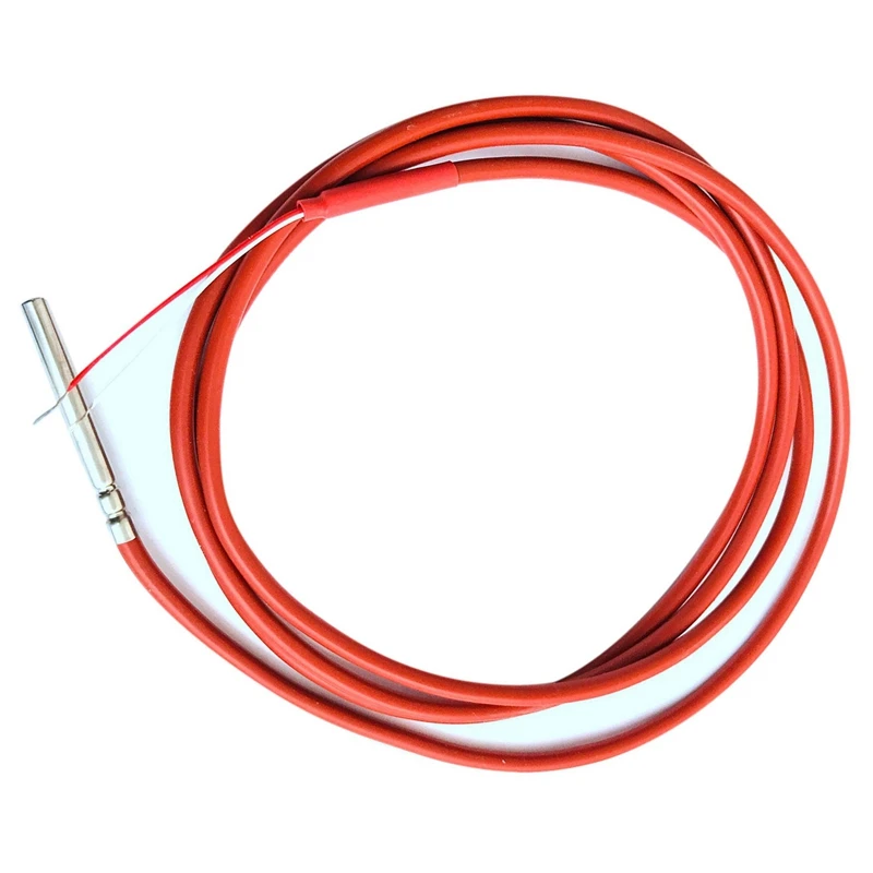 

6X 2 Wire PT1000 Temperature Sensor Thermistor Silicone Gel Coated 1.5Meters Probe 45Mm X 5Mm -50-180 Centigrade Rtds