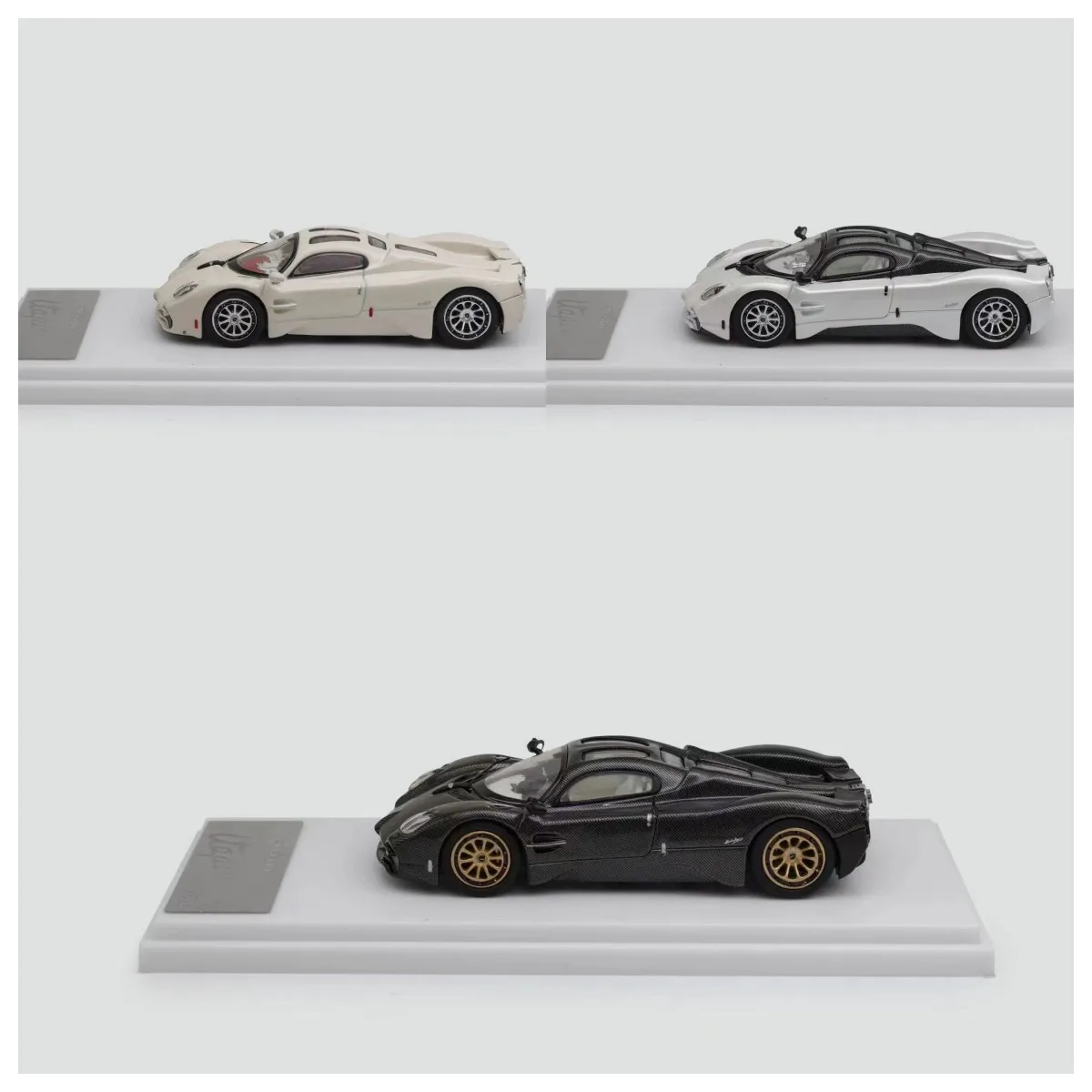 

**Preorder**XF 1:64 Utopia Cream White Full carbon black Diecast Model Car