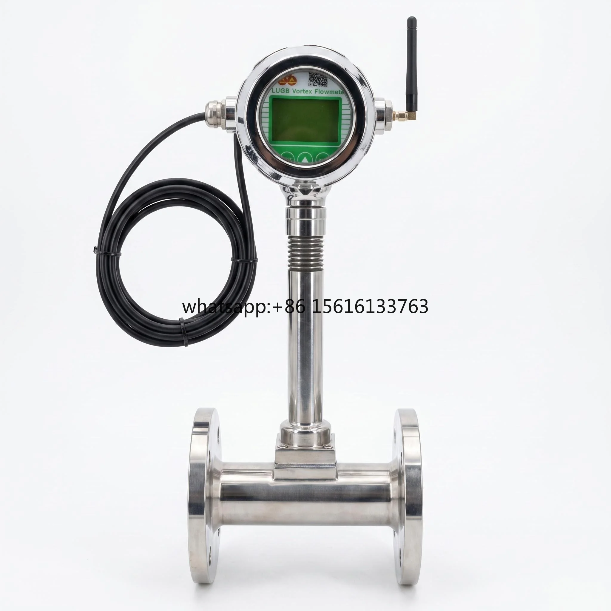 

Smart LUGB Stainless Steel Vortex Flow Meter Wireless Remote Transmission High Precision +/-1.0% DN15-DN300 Steam Compressed Air