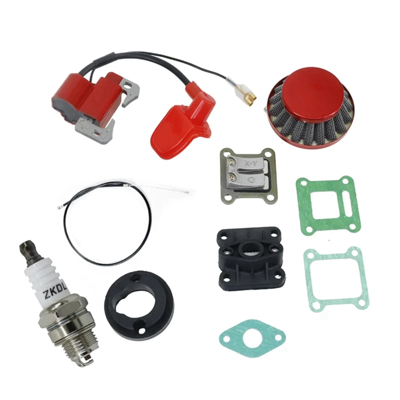 Motorcycle Carburetor with Air Filter Carburetor with Ignition Coil for 47CC 49CC Mini Moto Dirt Bike ATV Quad Blue