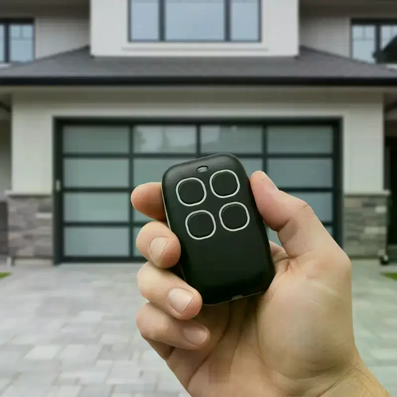 Easy Programming Universal Garage Door Opener, 4 Button Remote with Stable Signal for Secure Home Gate Access Control