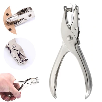 金属製シングルホールパンチャー、紙スクラップブッキングパンチ、家庭、オフィス、学用品用ホールパンチャー、1〜8ページ、直径6mm