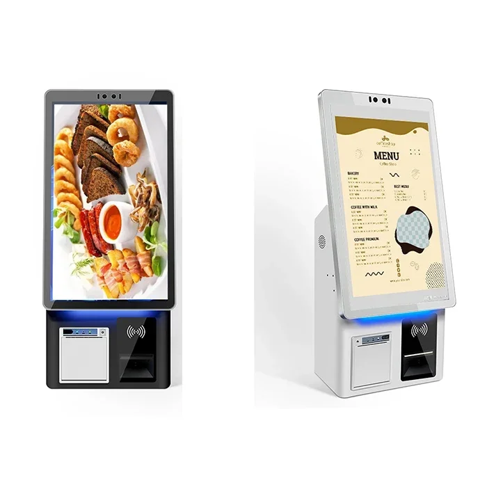 crtly Smart order restaurant fast food coffee shop noodles bread store checkout machine with credit card reader