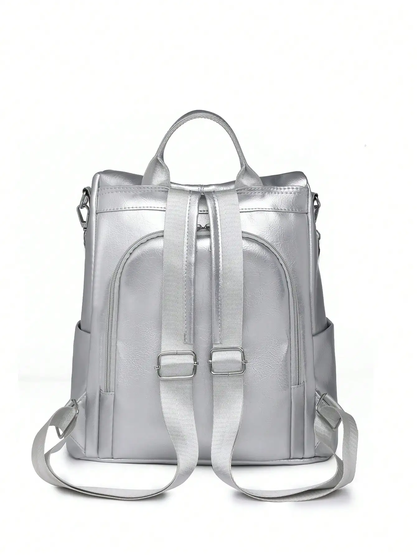 Women Simple Solid Color Large Capacity Waterproof Backpack, Versatile And Fashionable, Suitable For Student