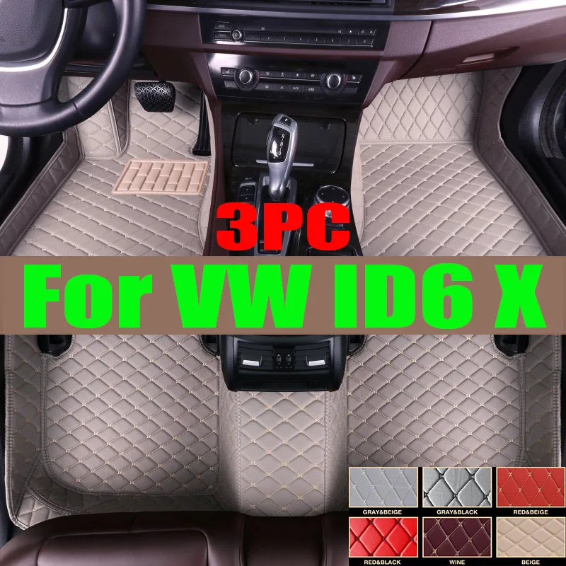 

TPE Custom Car Floor Mats For VW ID6 X 2021 2022 2023 2024 Waterproof Carpet Auto Interior Accessories