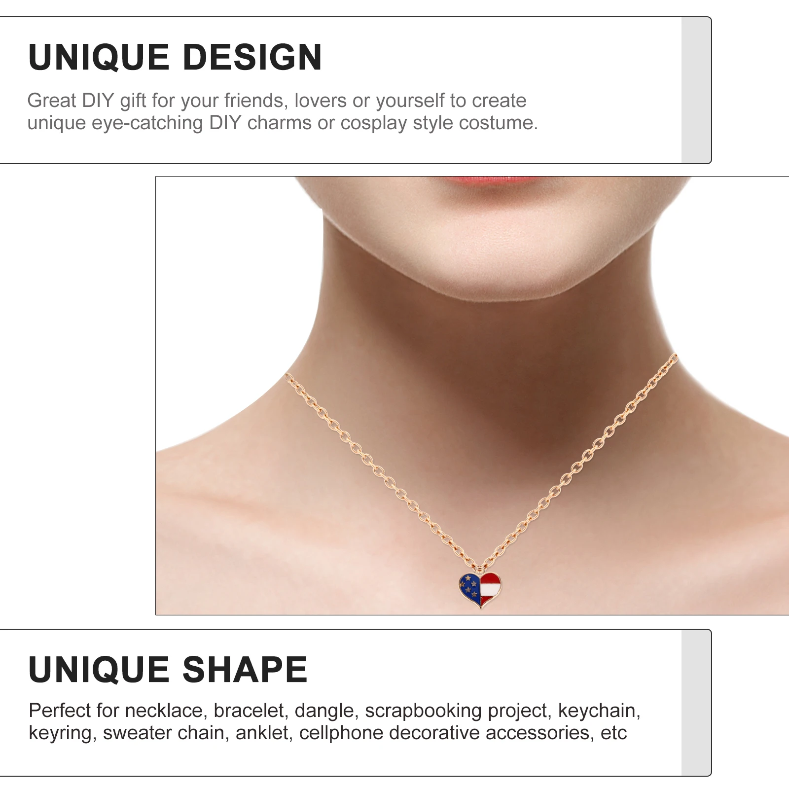 

20Pcs Fine Workmanship Alloy Charms Pendant Jewelry Accessories for Scrapbooking Keychains