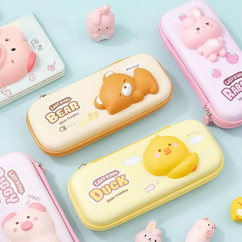 Genuine Sanrio Decompression Stationery Box Ins Large Capacity Pen Bag Decompression Children'S Stationery Bag Gift For Children