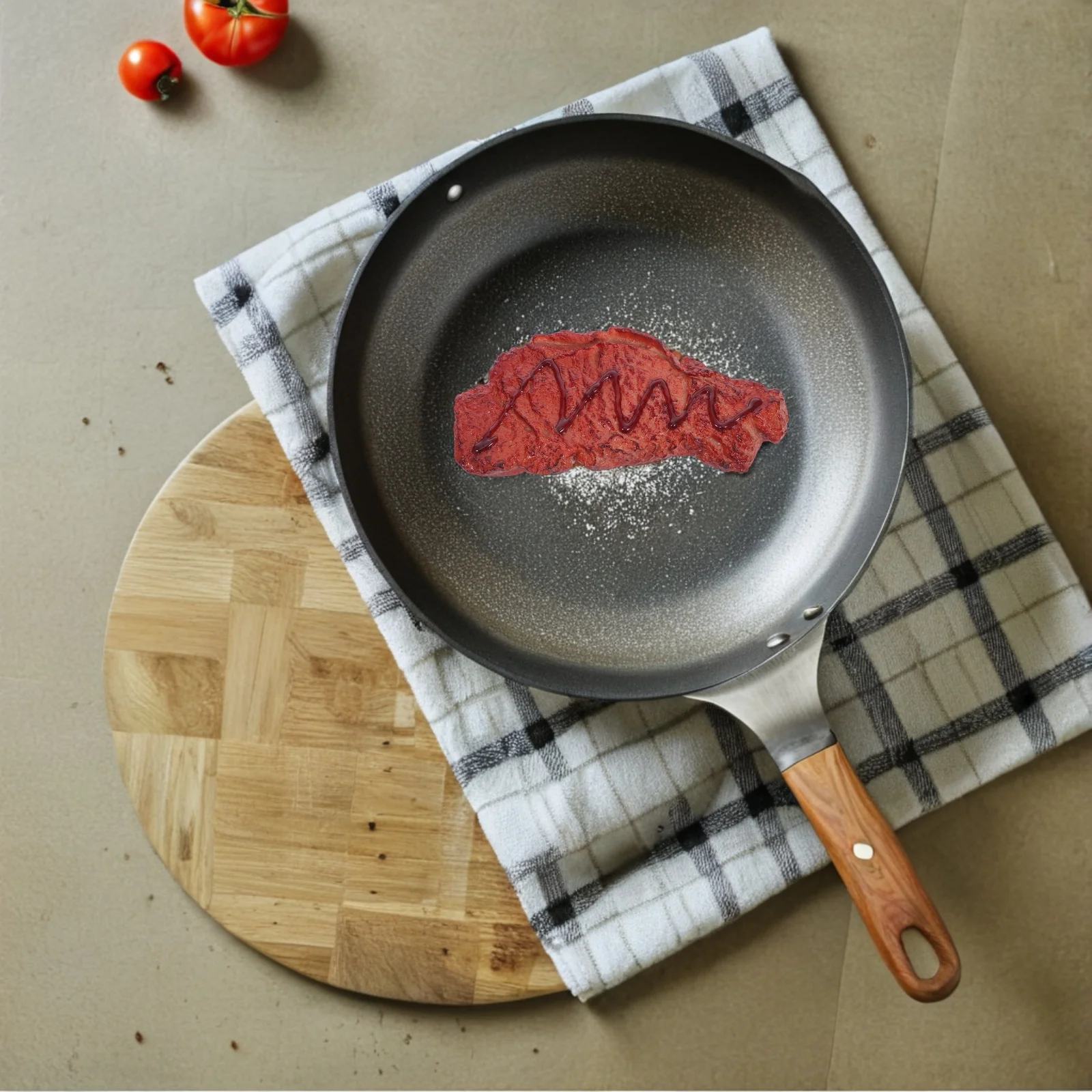 

2 Pcs Simulation Steak Artificial Decoration Beef Prop Food for Display Meat Fake Pvc Blocks